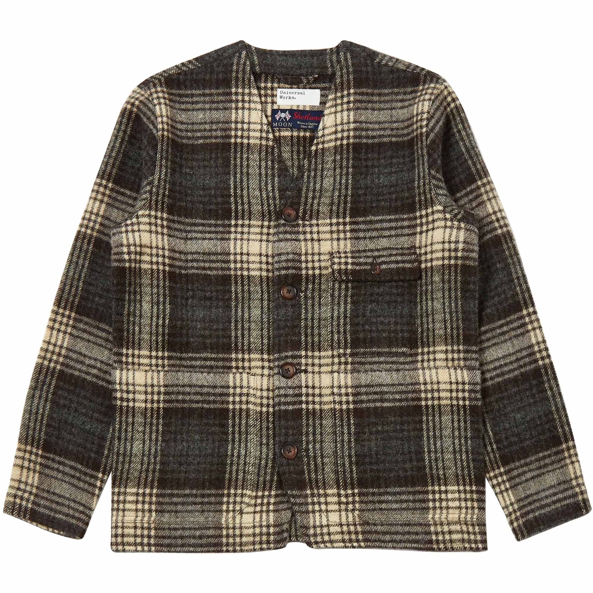 Universal Works Cabin Jacket - Brown Moon Check