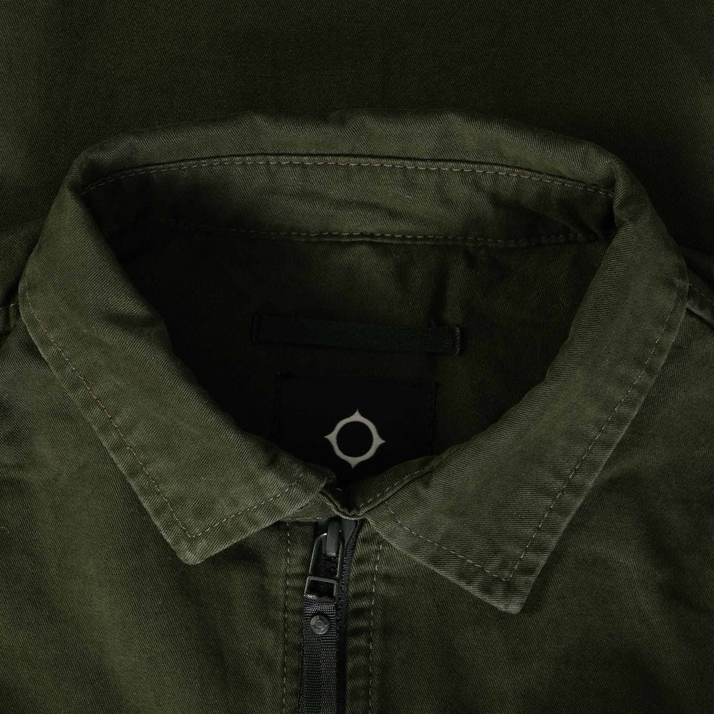 Ma Strum Zip Front Overshirt - Oil Slick
