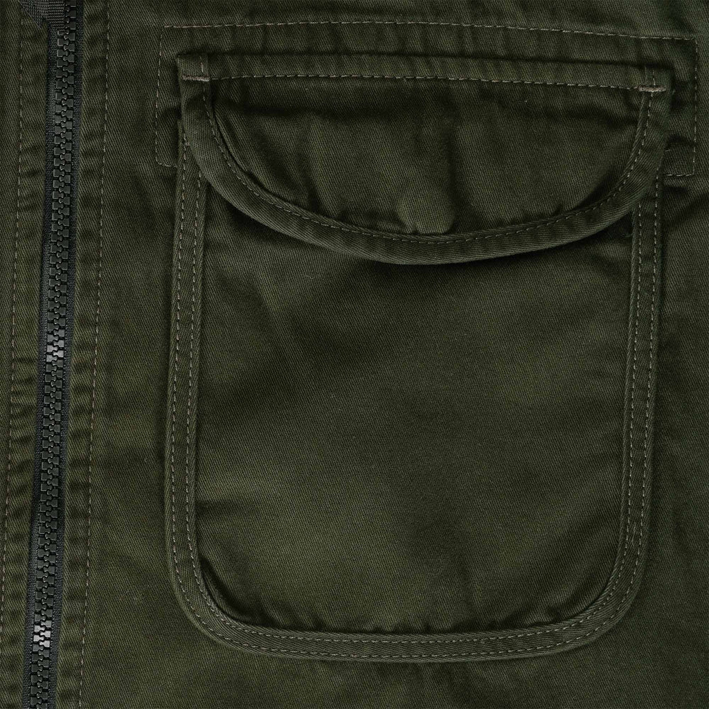 Ma Strum Zip Front Overshirt - Oil Slick