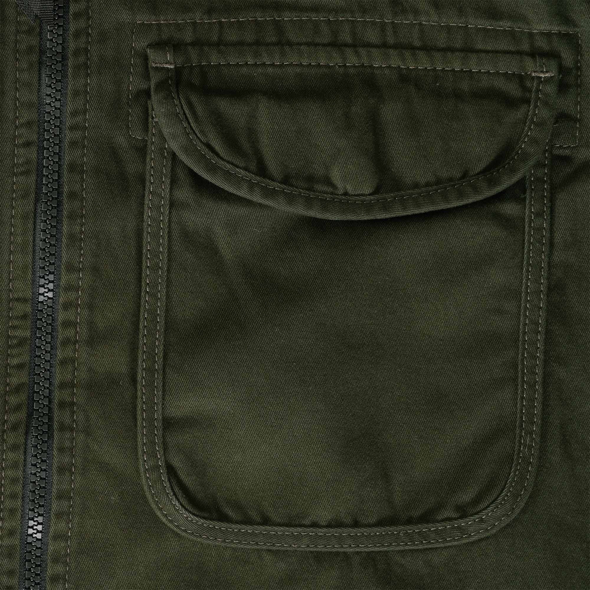 Ma Strum Zip Front Overshirt - Oil Slick