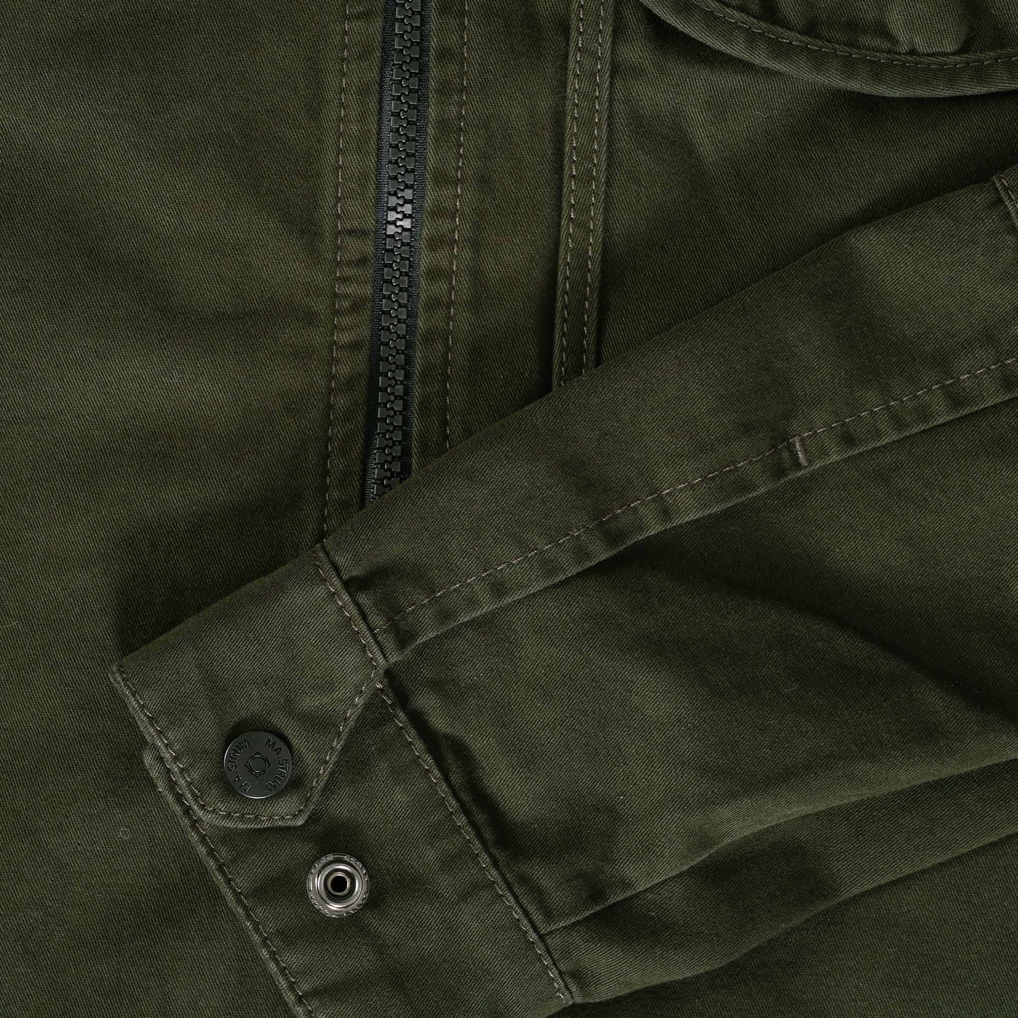Ma Strum Zip Front Overshirt - Oil Slick