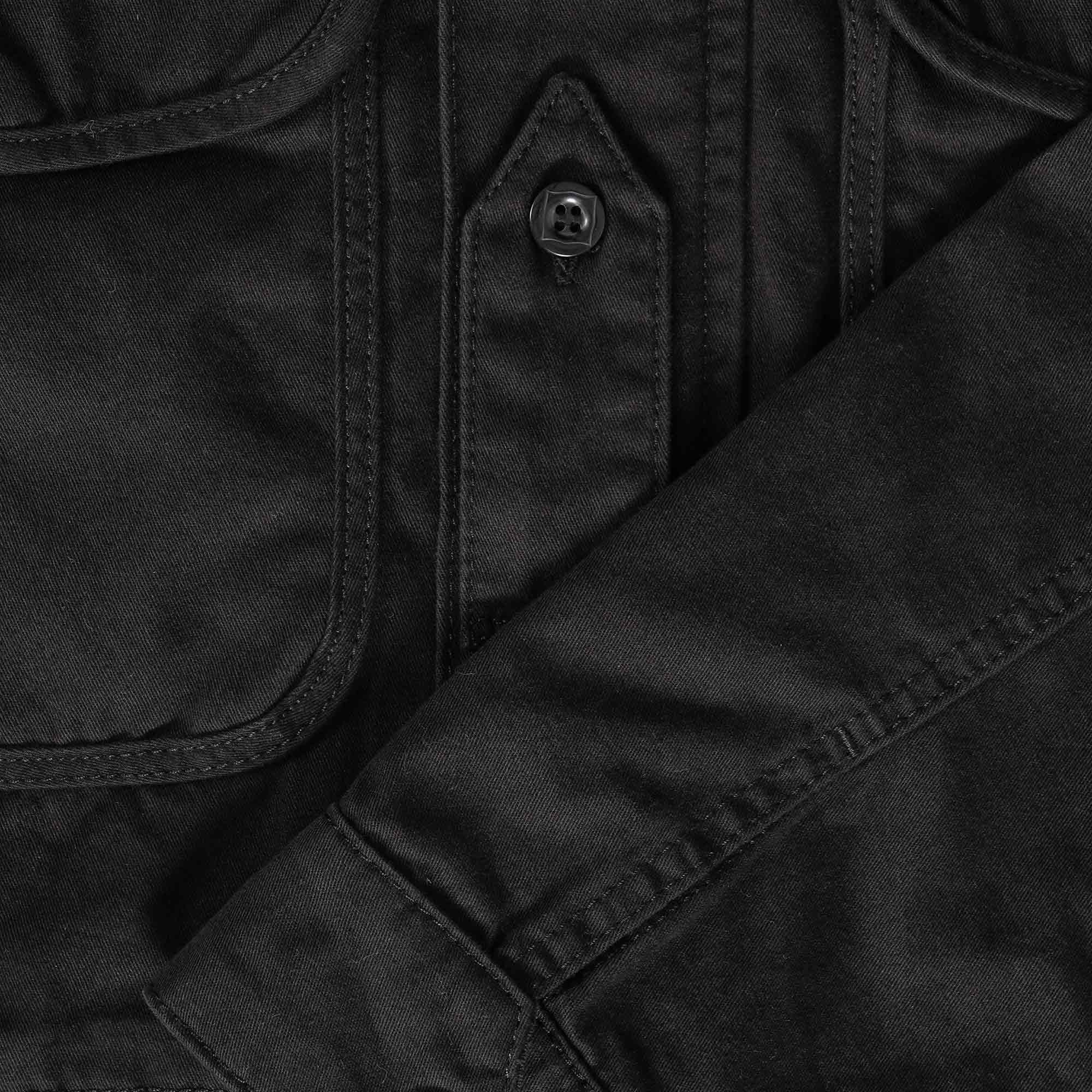 Ma Strum Zip Front Hooded Jacket - Jet Black