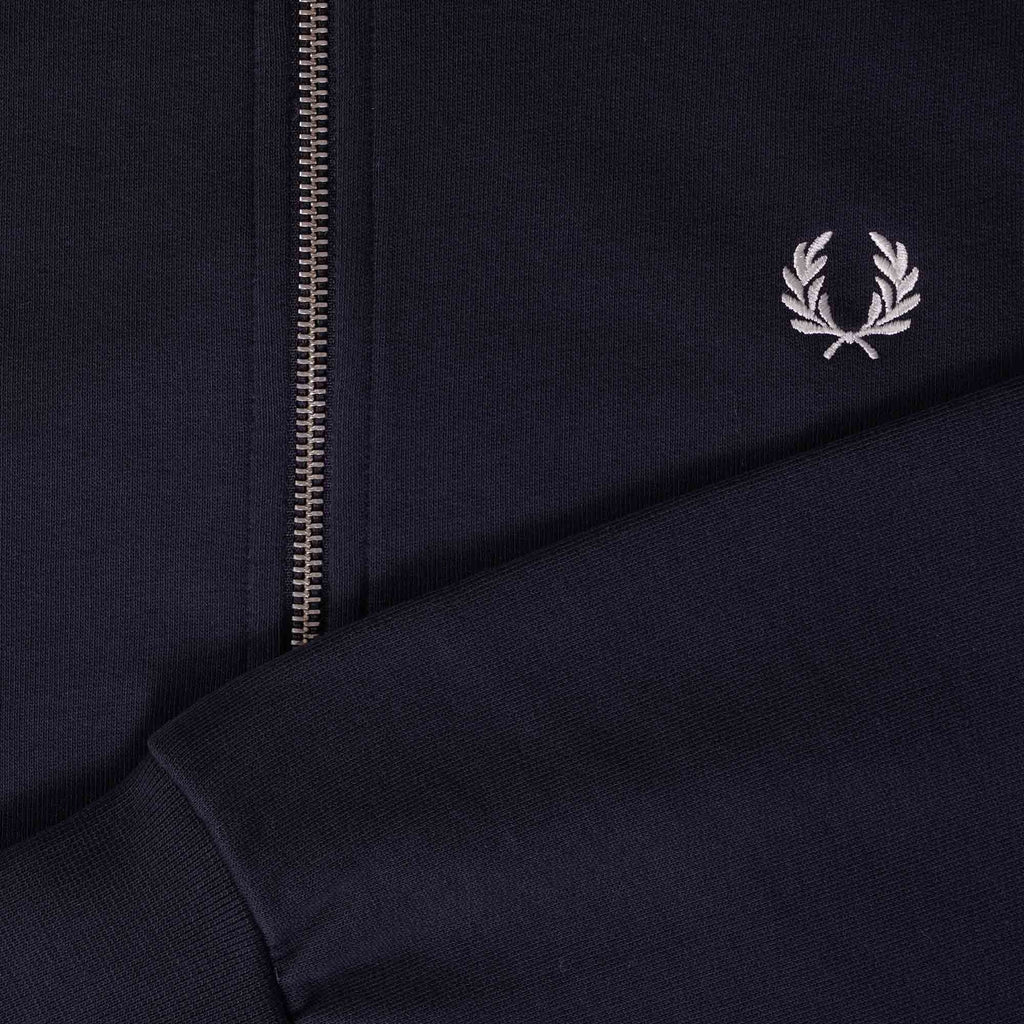 Fred Perry Reissues Loopback Bomber Neck Track Jacket - Navy
