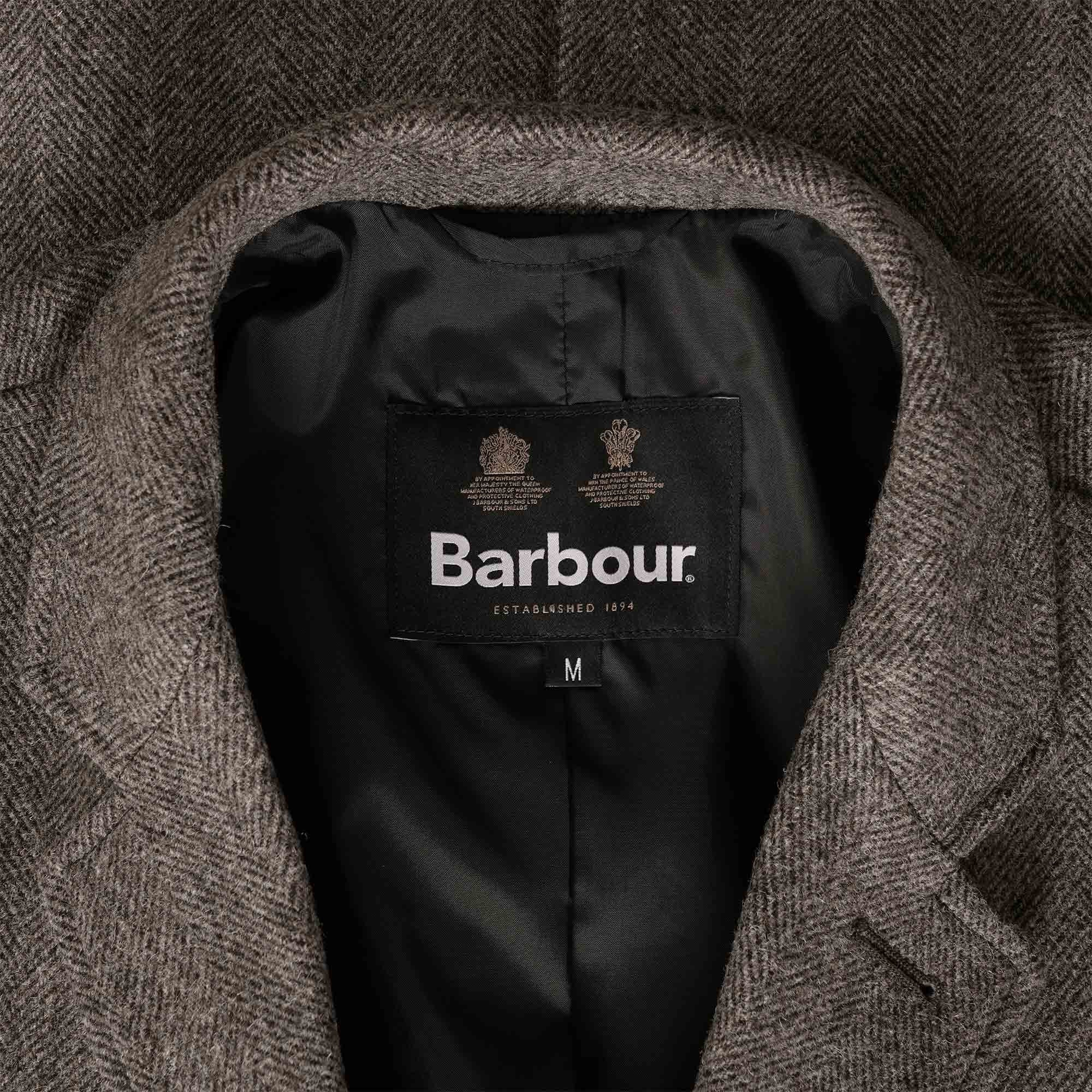 Barbour Hendon Wool Jacket - Charcoal