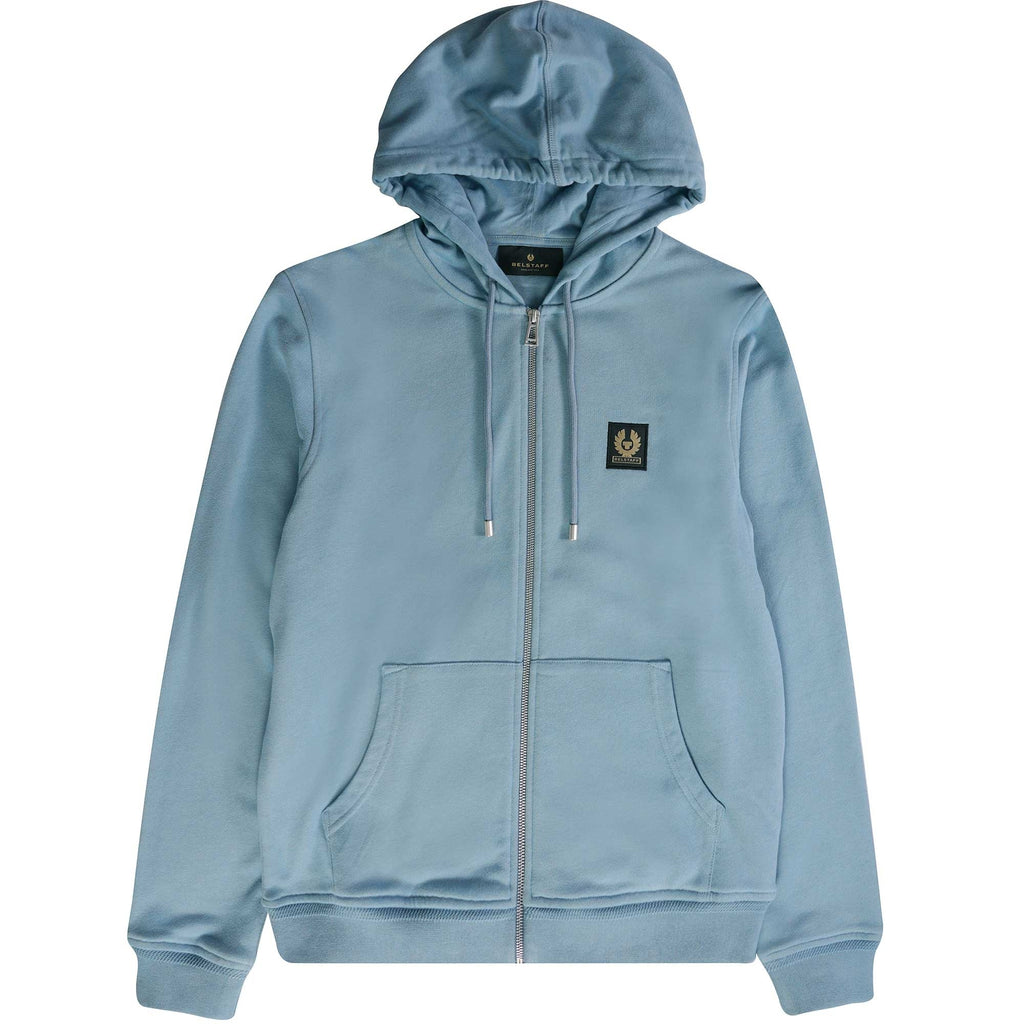 Belstaff Full Zip Hoodie - Artic Blue