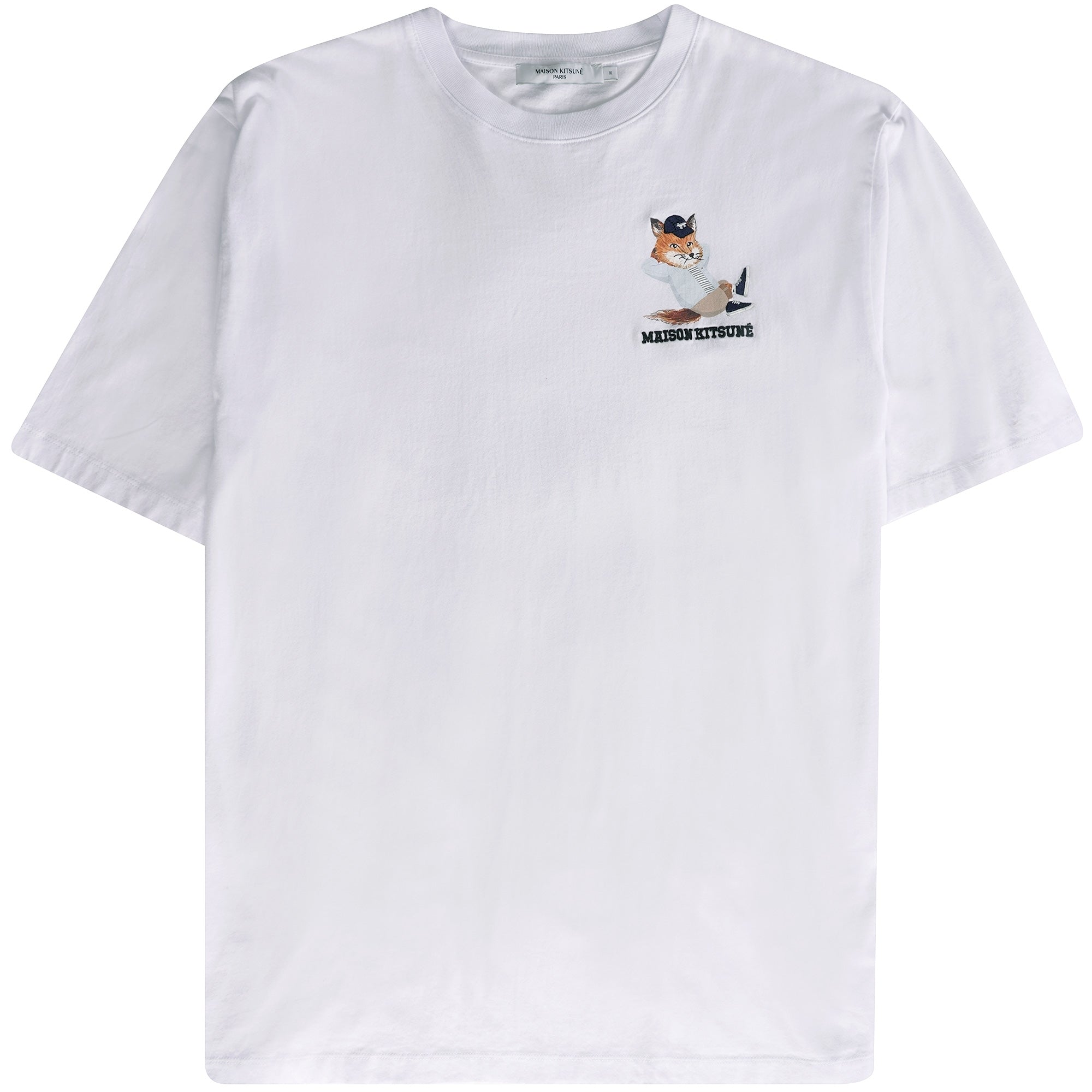 Maison Kitsune Dressed Fox Patch T-Shirt - White – Stuarts London