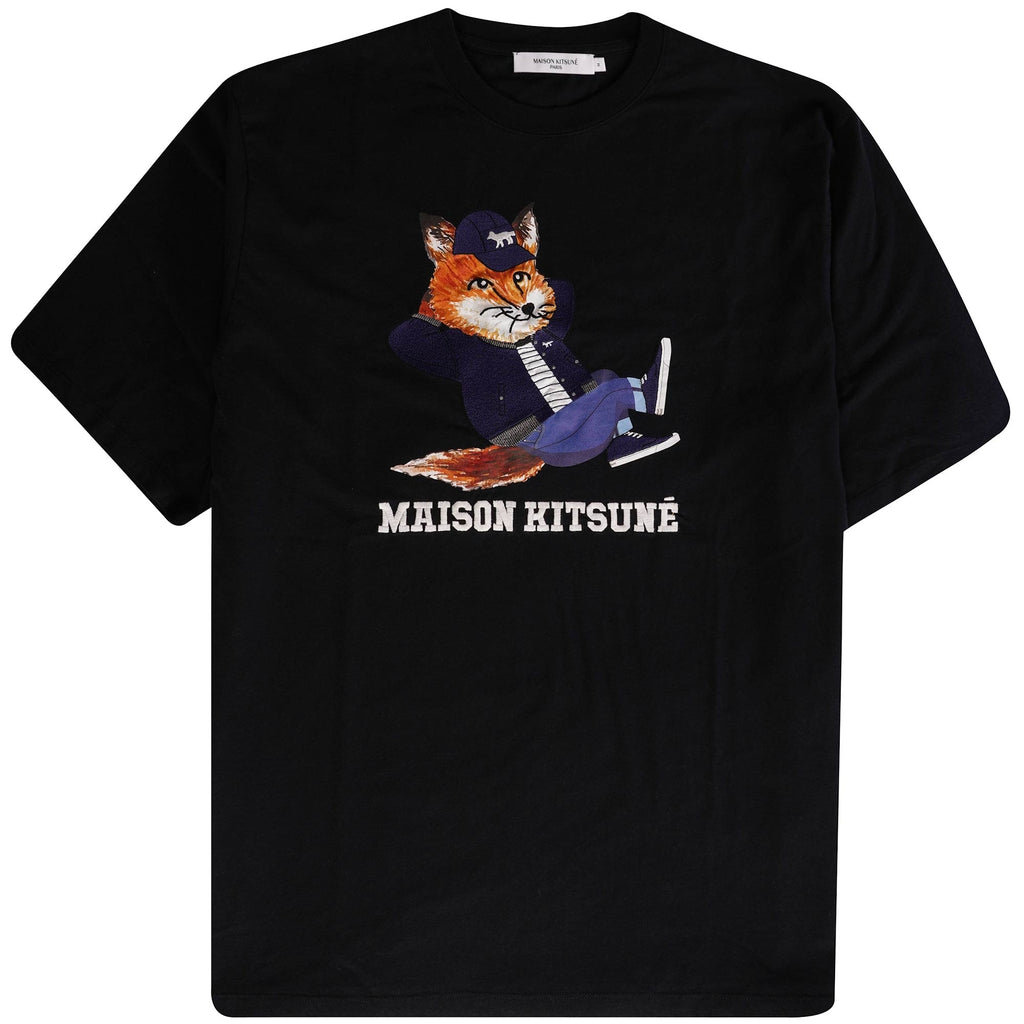 Maison Kitsune Dressed Fox Print Easy T-shirt - Black