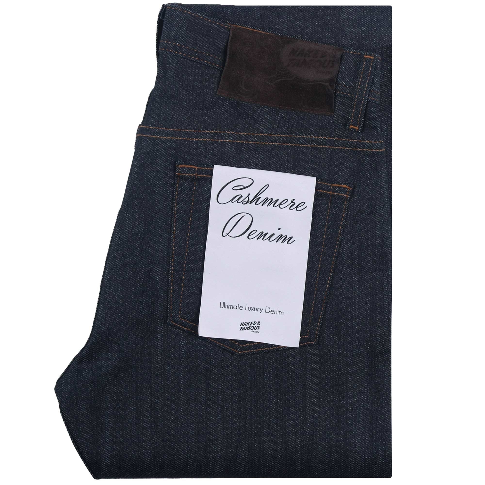 Super Guy Cashmere Blend Stretch Denim - Indigo