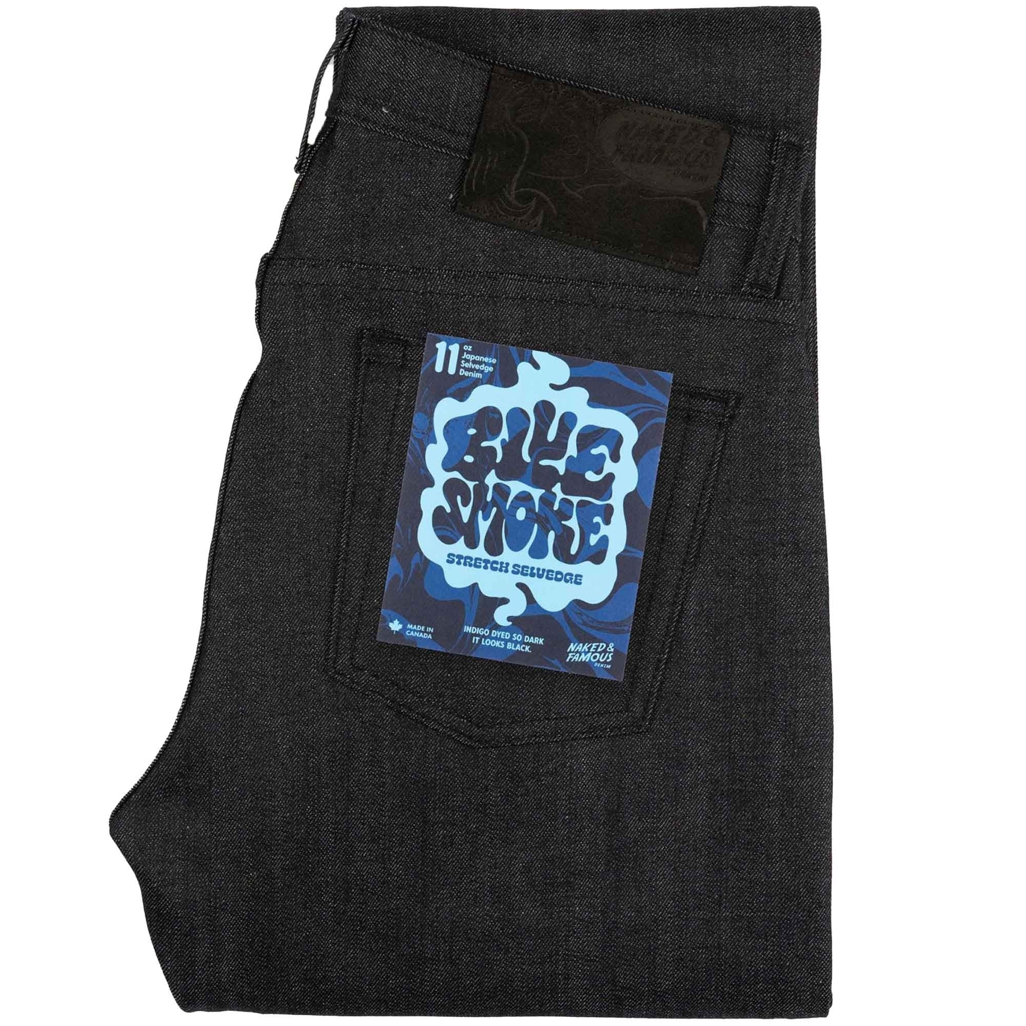 Naked and Famous Denim Super Guy Blue Smoke Stretch Selvedge - Indigo