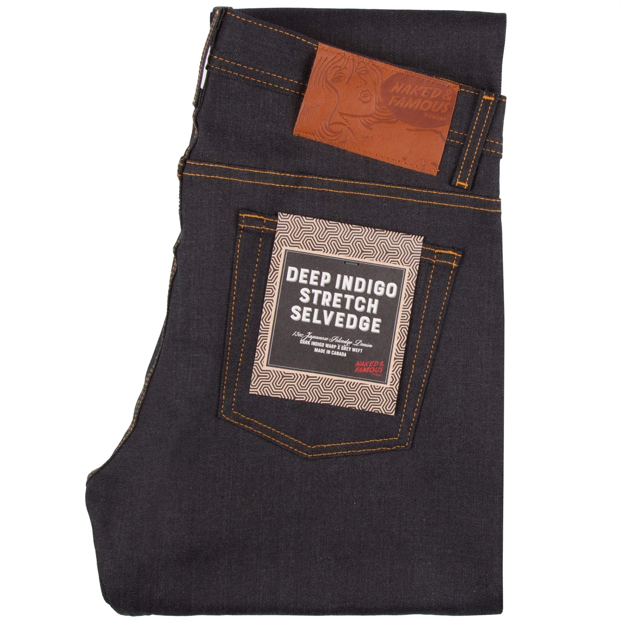 Weird Guy Deep Indigo Stretch Selvedge - Indigo