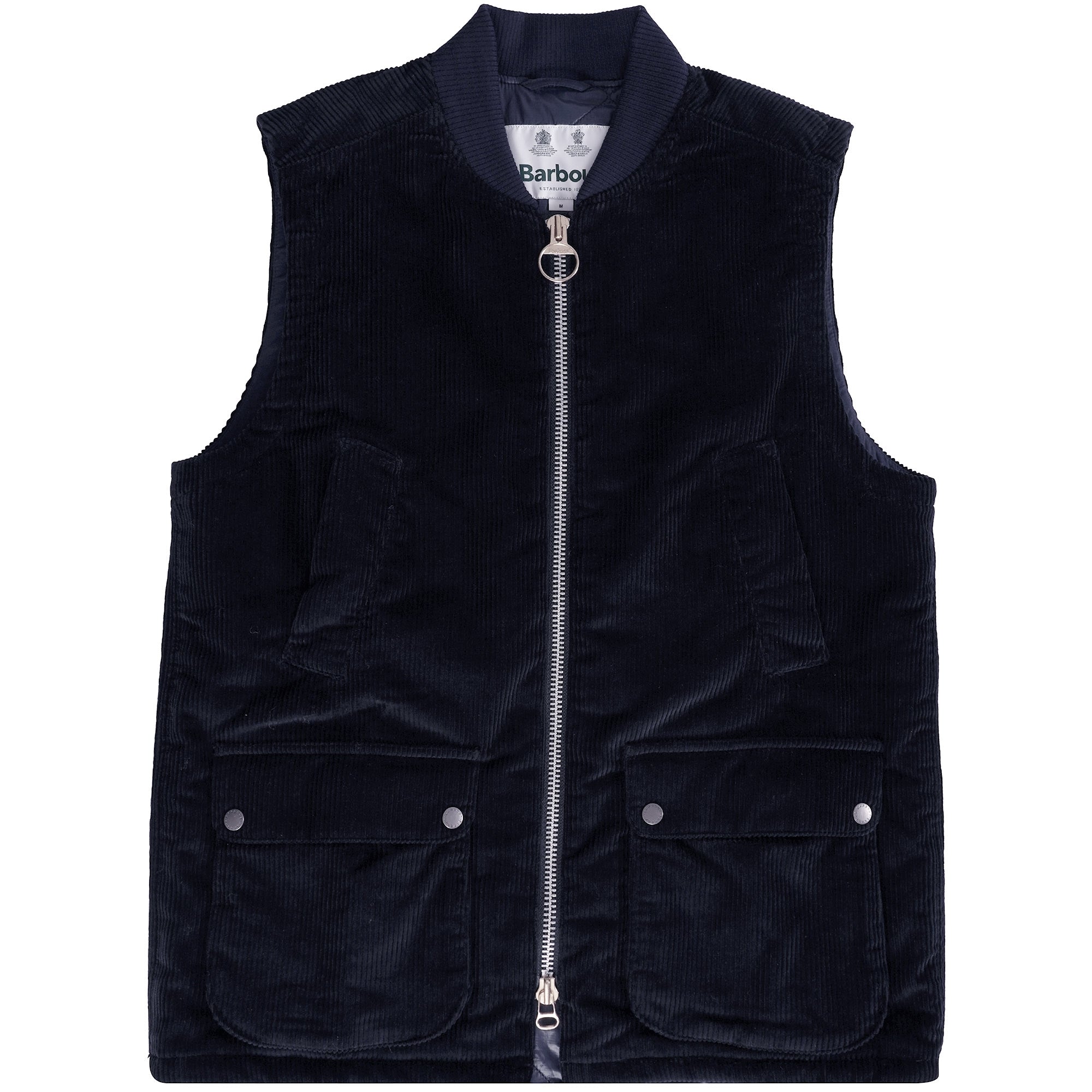 Barbour Slim Line Cord Westmorland Gilet - Navy