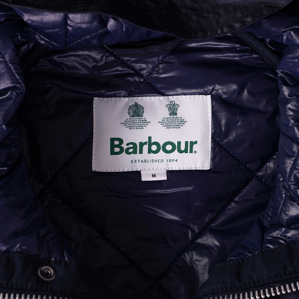 Barbour Slim Line Nagoya Overhead Wax Jacket - Navy