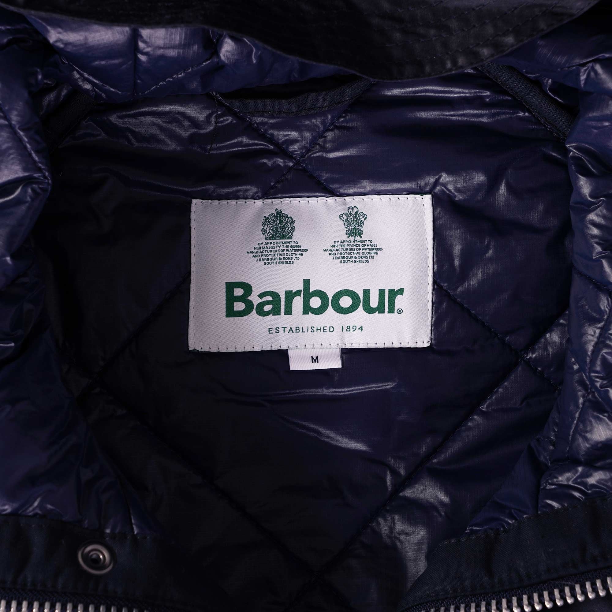 Barbour Slim Line Nagoya Overhead Wax Jacket - Navy