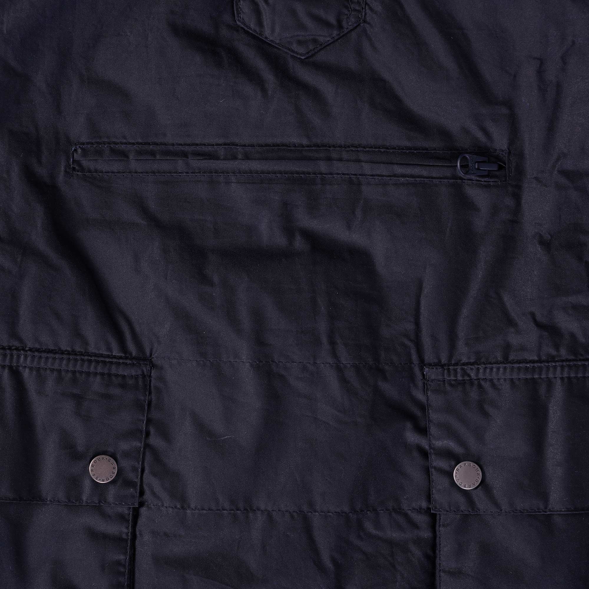 Barbour Slim Line Nagoya Overhead Wax Jacket - Navy