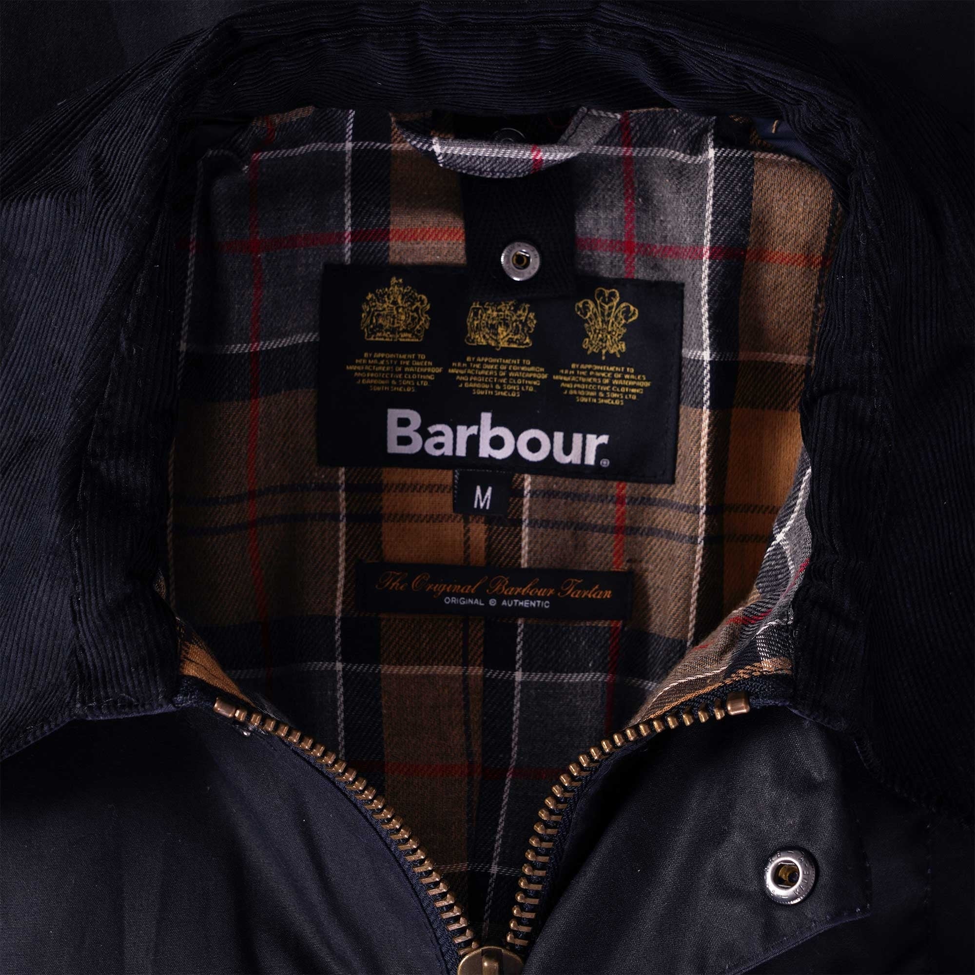 Barbour Beausby Wax Jacket - Navy