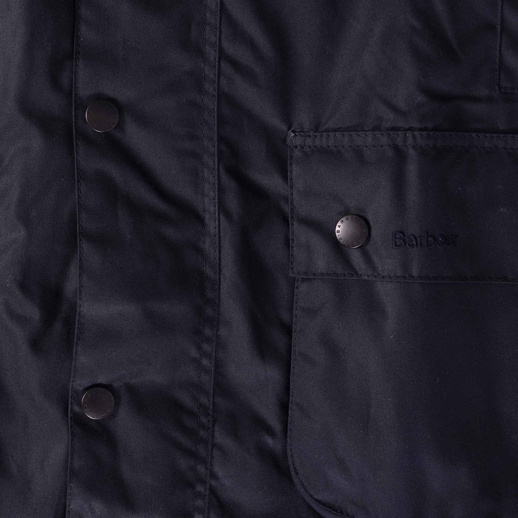 Barbour Beausby Wax Jacket - Navy