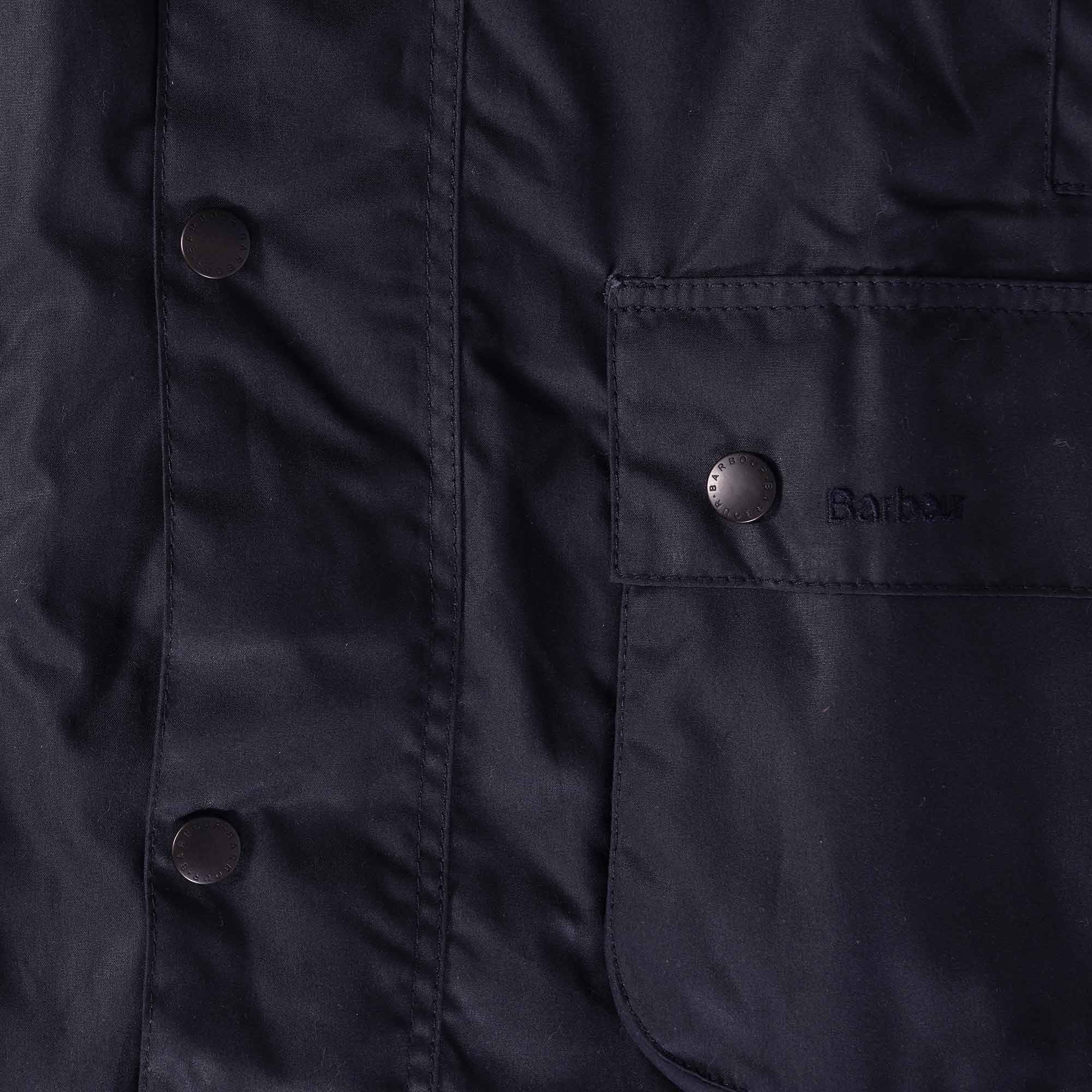 Barbour Beausby Wax Jacket - Navy
