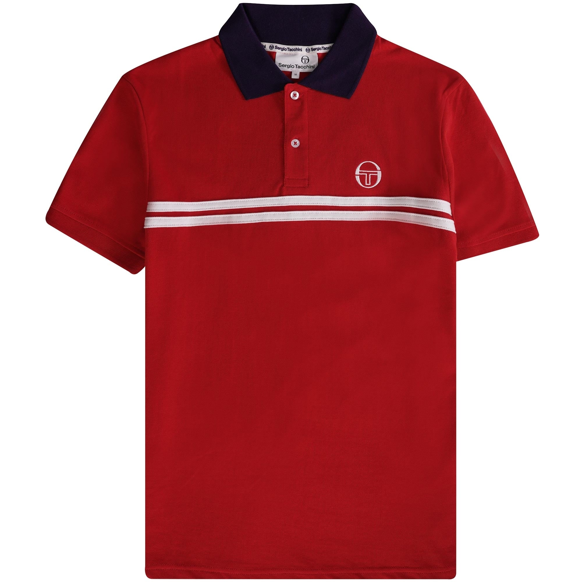 Sergio Tacchini Supermac Polo Shirt - Adrenaline Rush/White