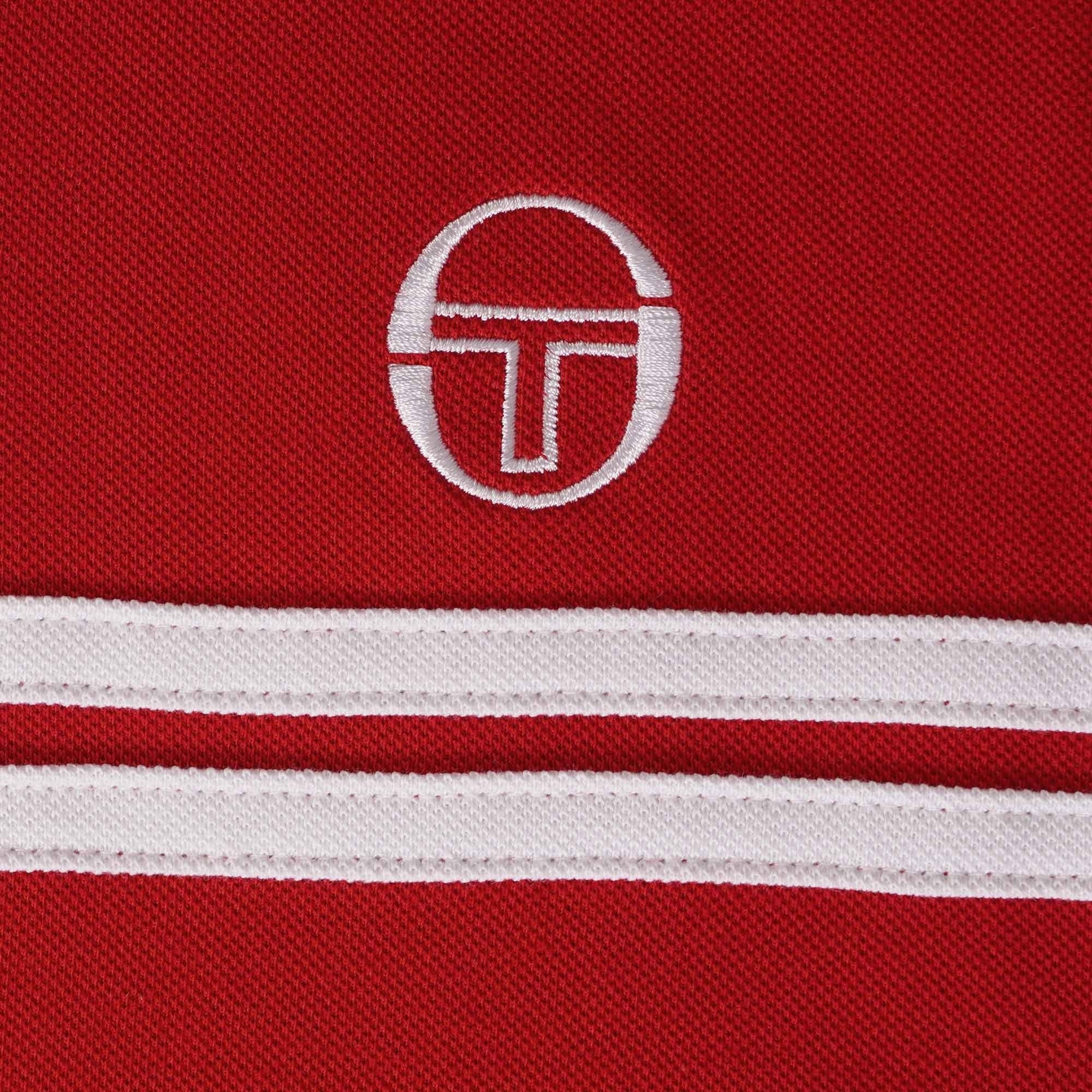 Sergio Tacchini Supermac Polo Shirt - Adrenaline Rush/White