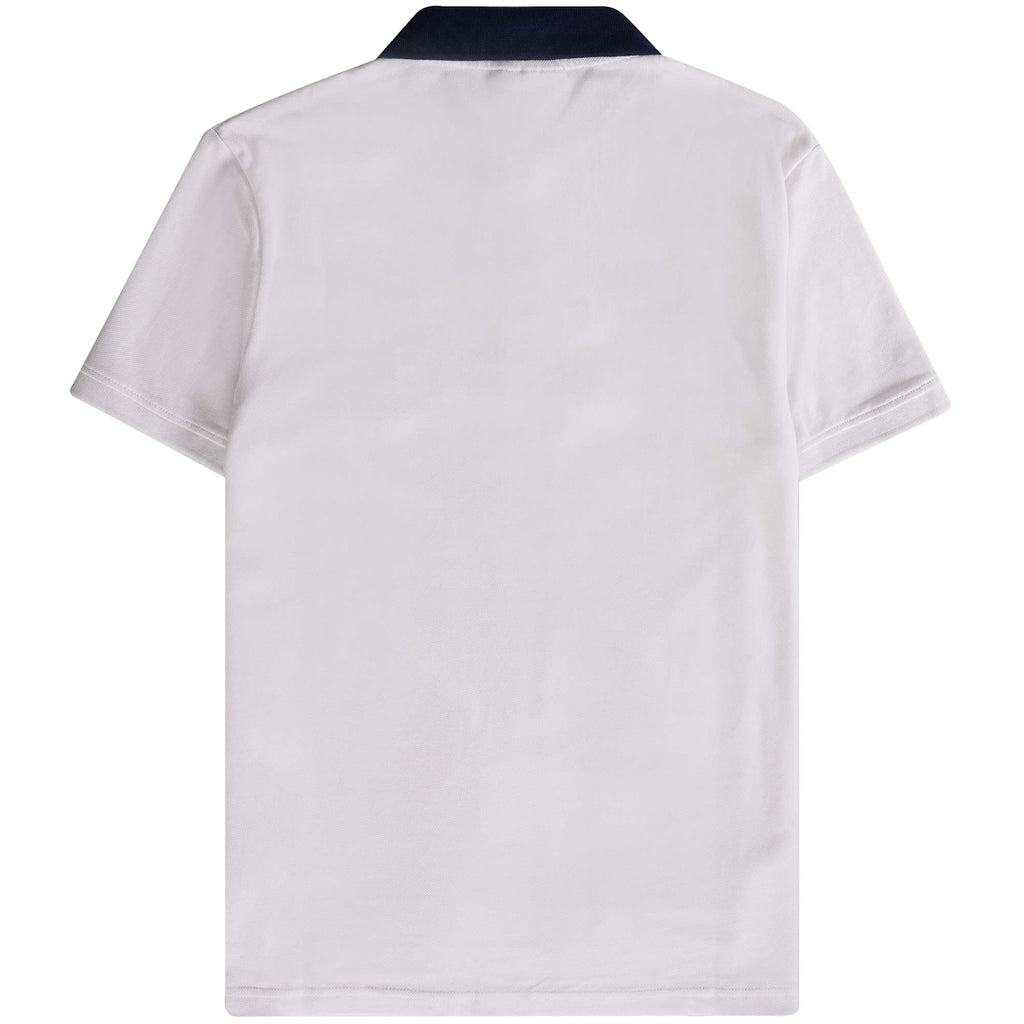 Sergio Tacchini Supermac Polo Shirt - White/Adrenaline Rush