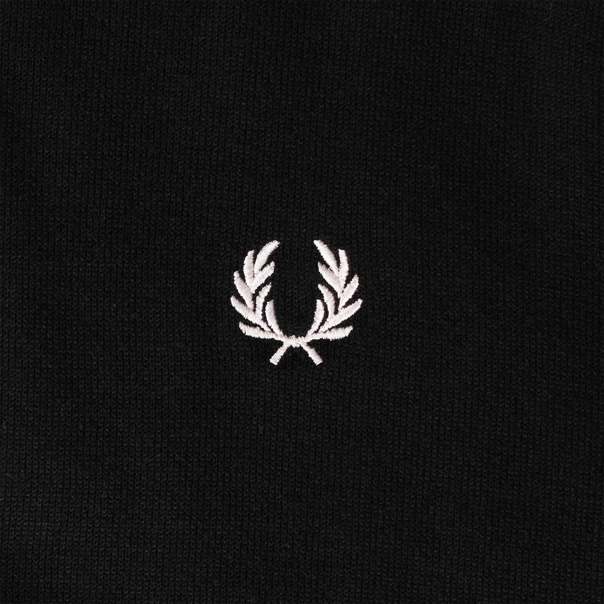 Fred Perry K4 Long Sleeve Knitted Polo Shirt - Black