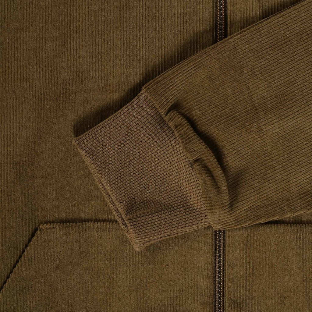 Fred Perry Corduroy Hooded Track Jacket - Shaded Stone