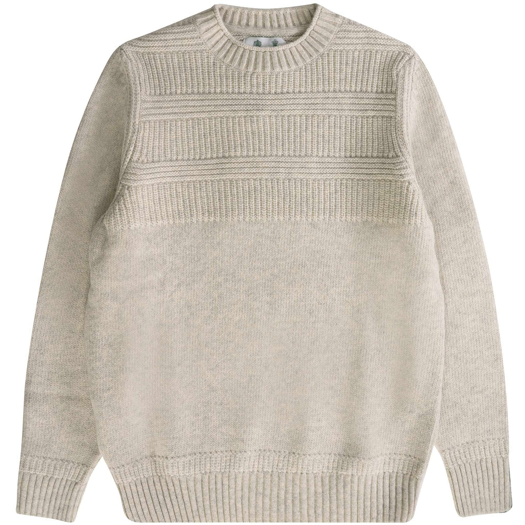 Barbour Amherst Crewneck Jumper - Ecru