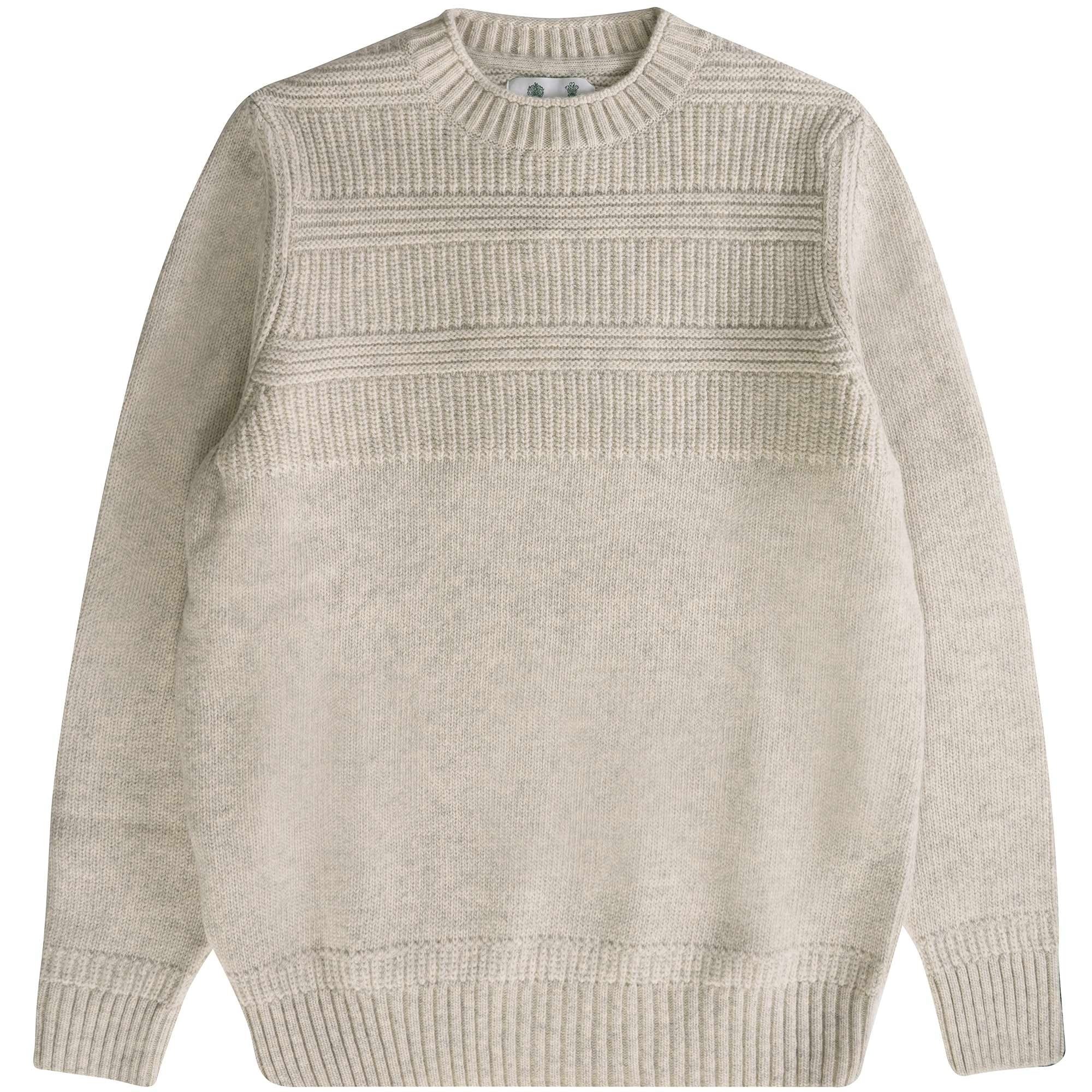 Barbour Amherst Crewneck Jumper - Ecru