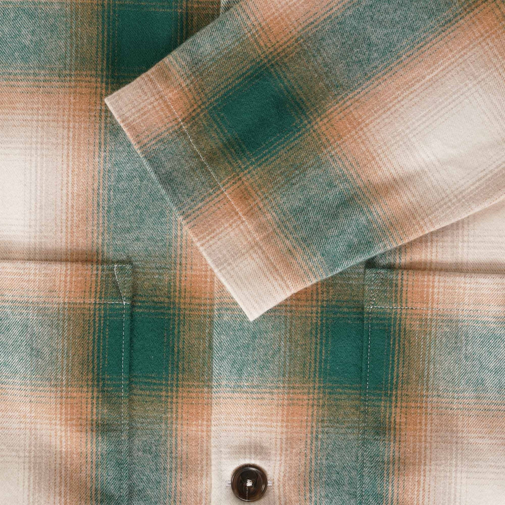 Universal Works Easy Overshirt - Olive/Orange