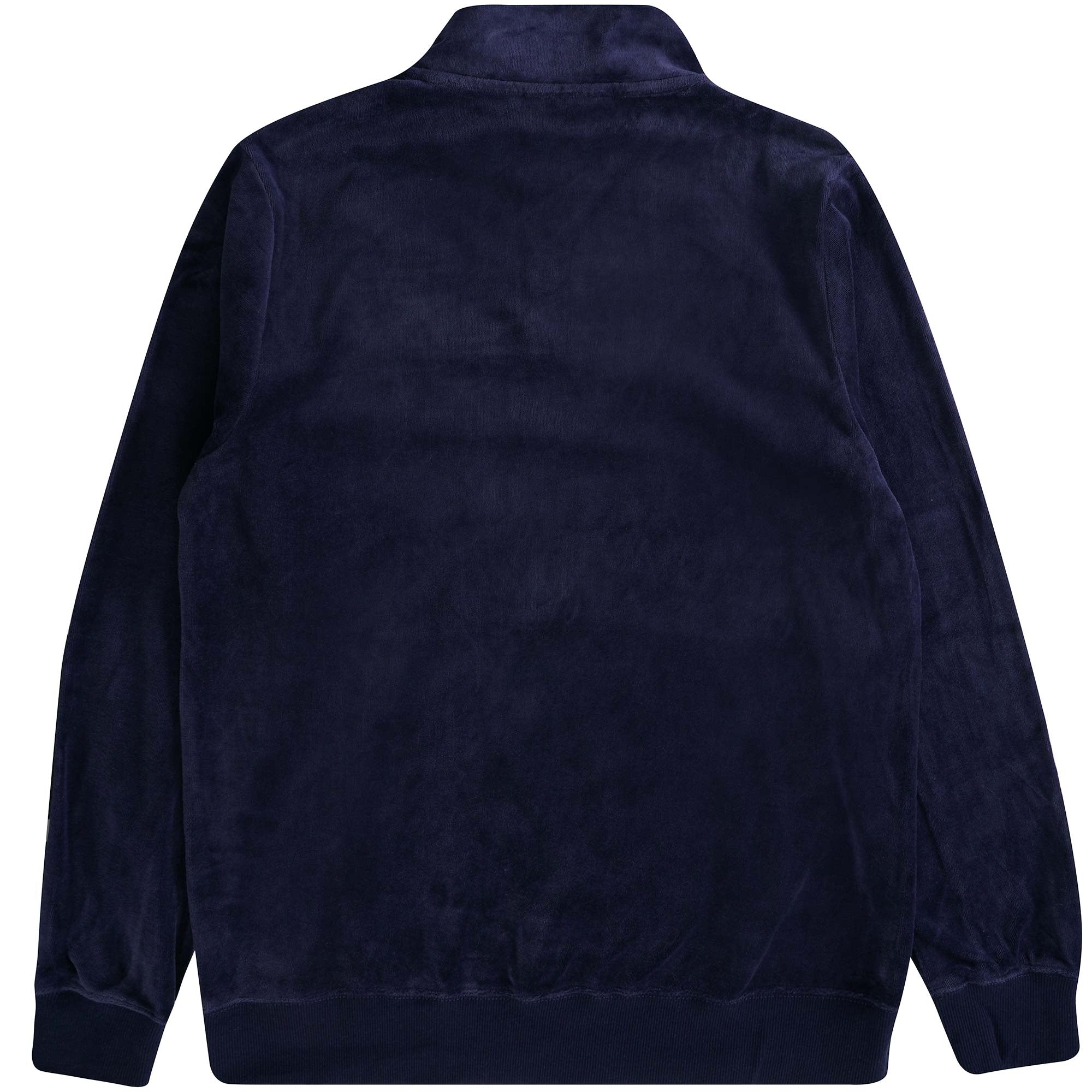 Fila Vintage Duke Velour 1/4 Zip with piping - Navy