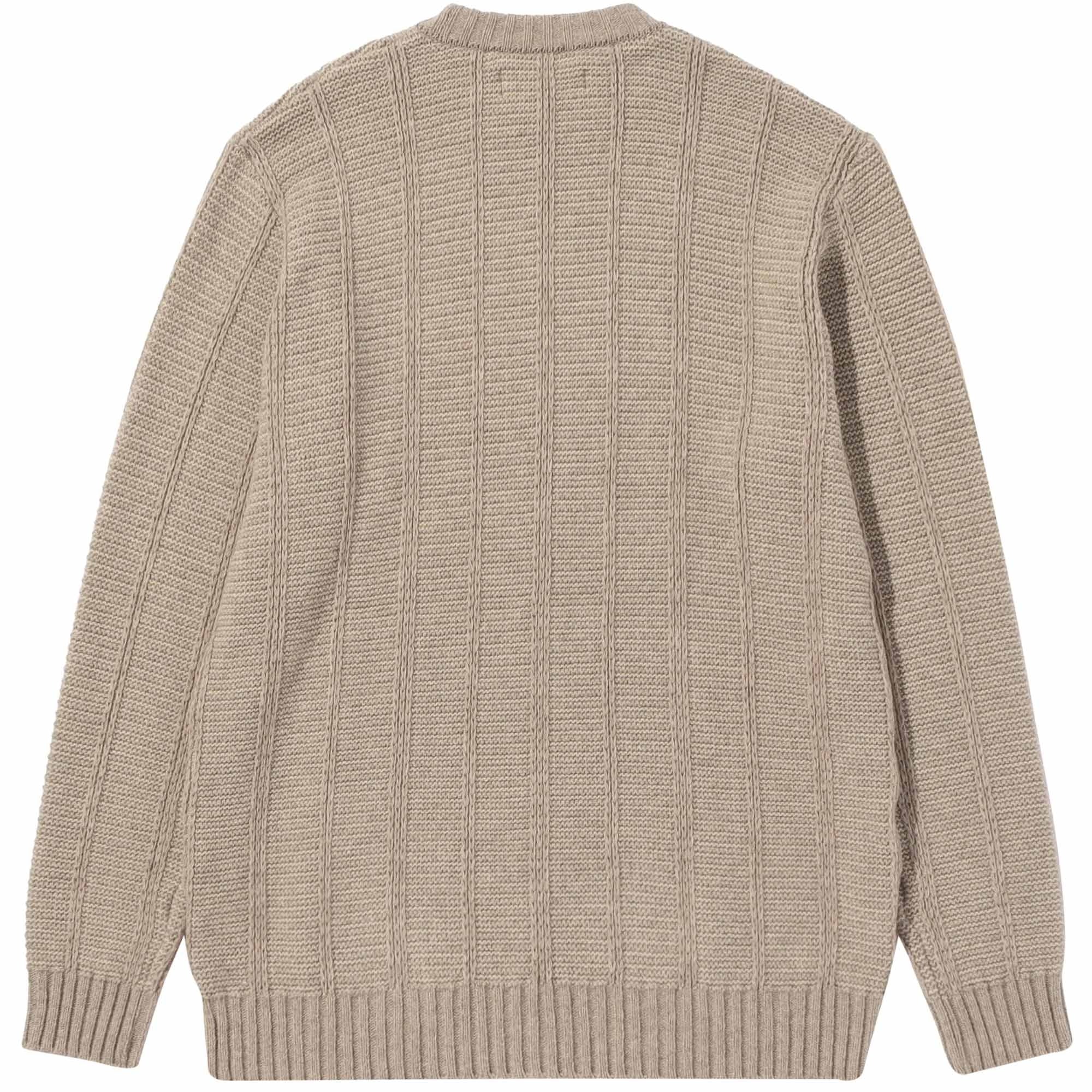 Anonymous Ism Ladder Knit Crew Neck - Beige