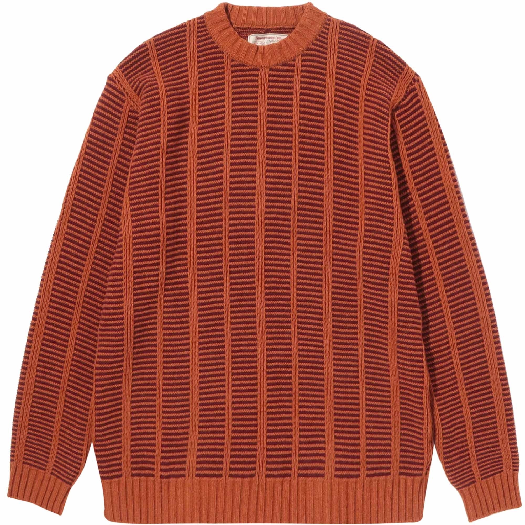 Anonymous Ism Ladder Knit Crew - Orange
