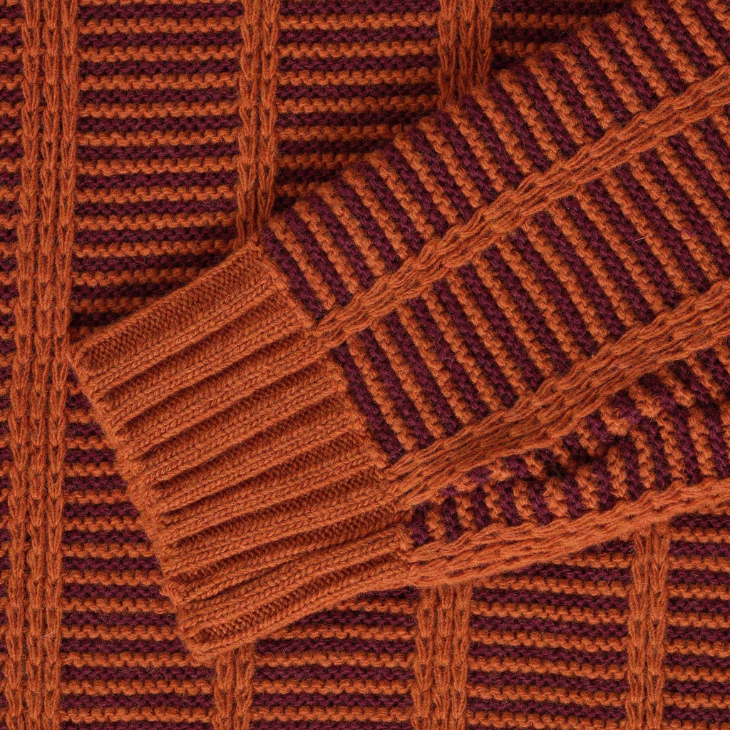 Anonymous Ism Ladder Knit Crew - Orange