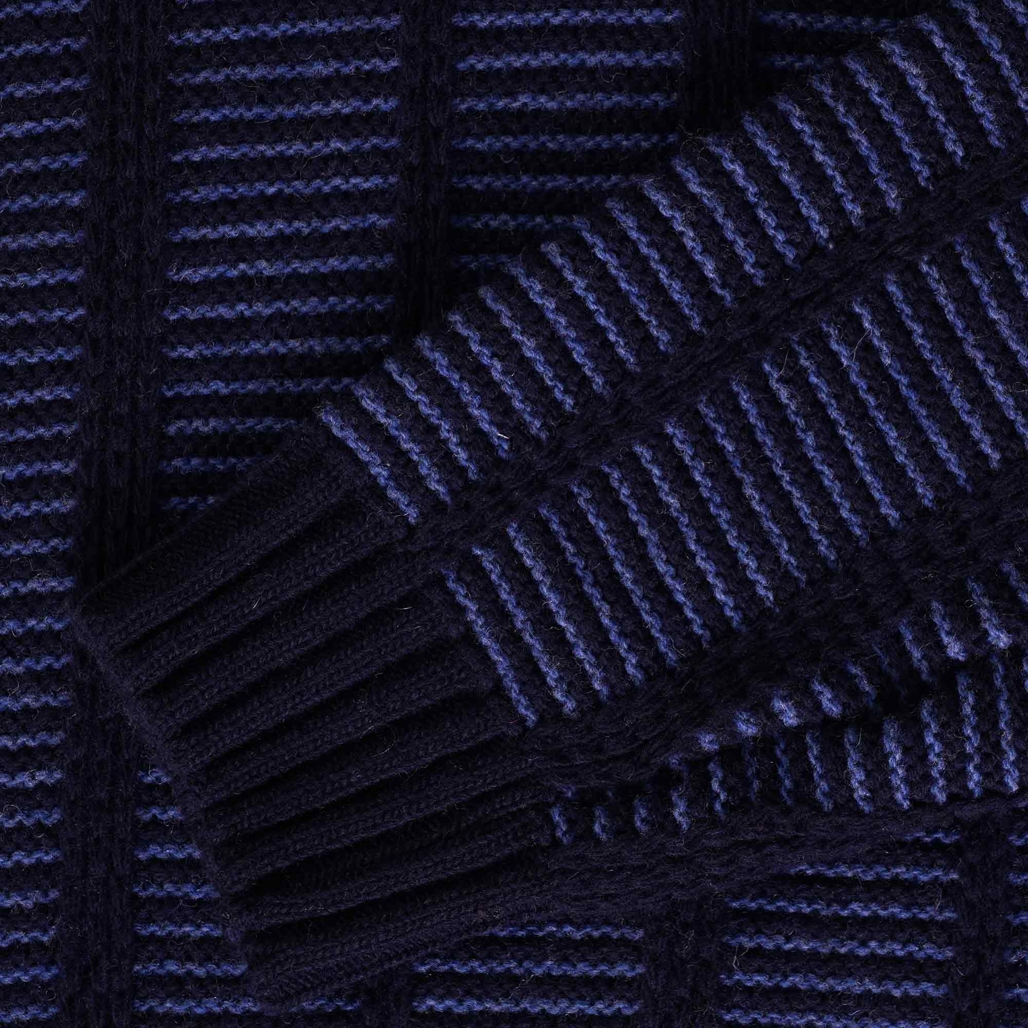 Anonymous Ism Ladder Knit Crew - Navy