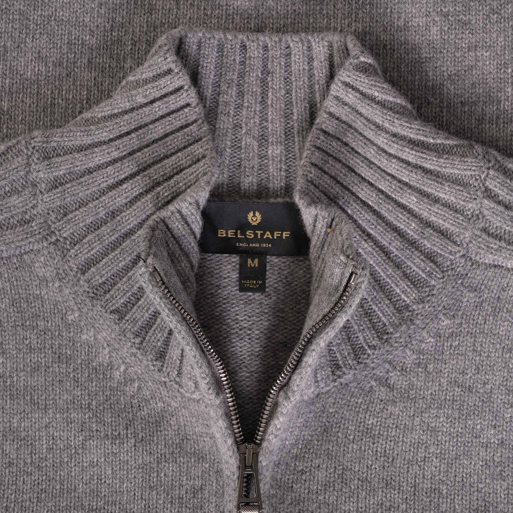 Belstaff Watch Zip Cardigan - Pale Grey