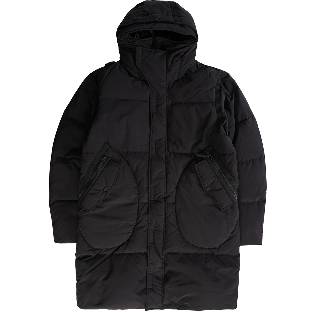 Ma Strum Long Down Coat - Jet Black