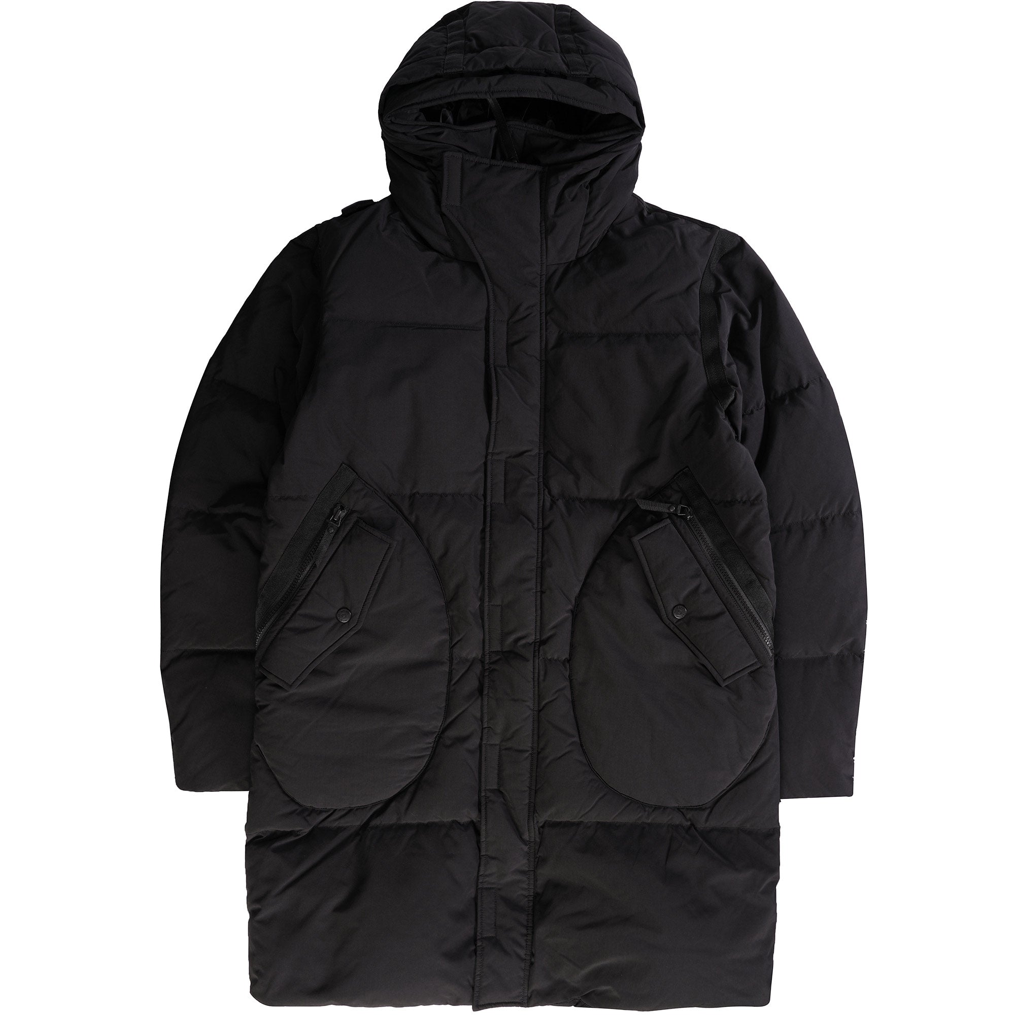 Ma Strum Long Down Coat - Jet Black