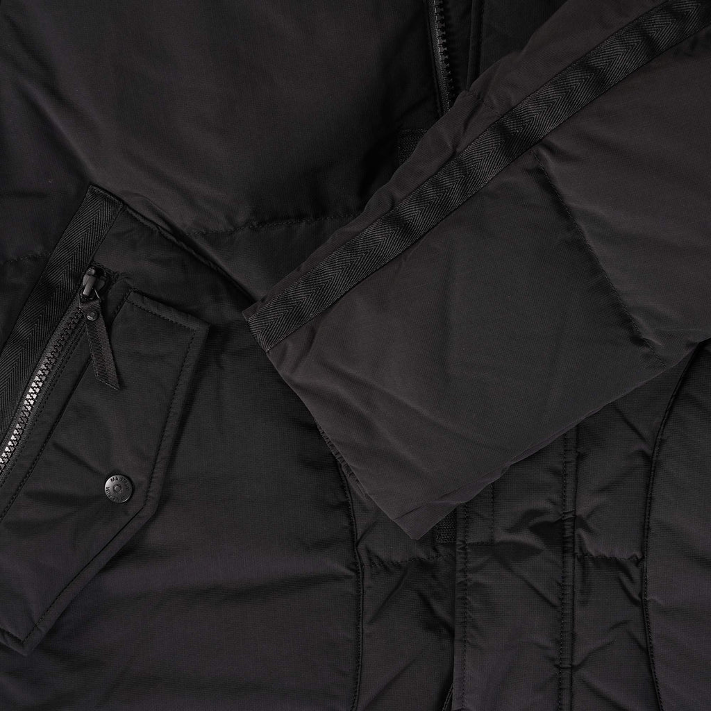 Ma Strum Long Down Coat - Jet Black