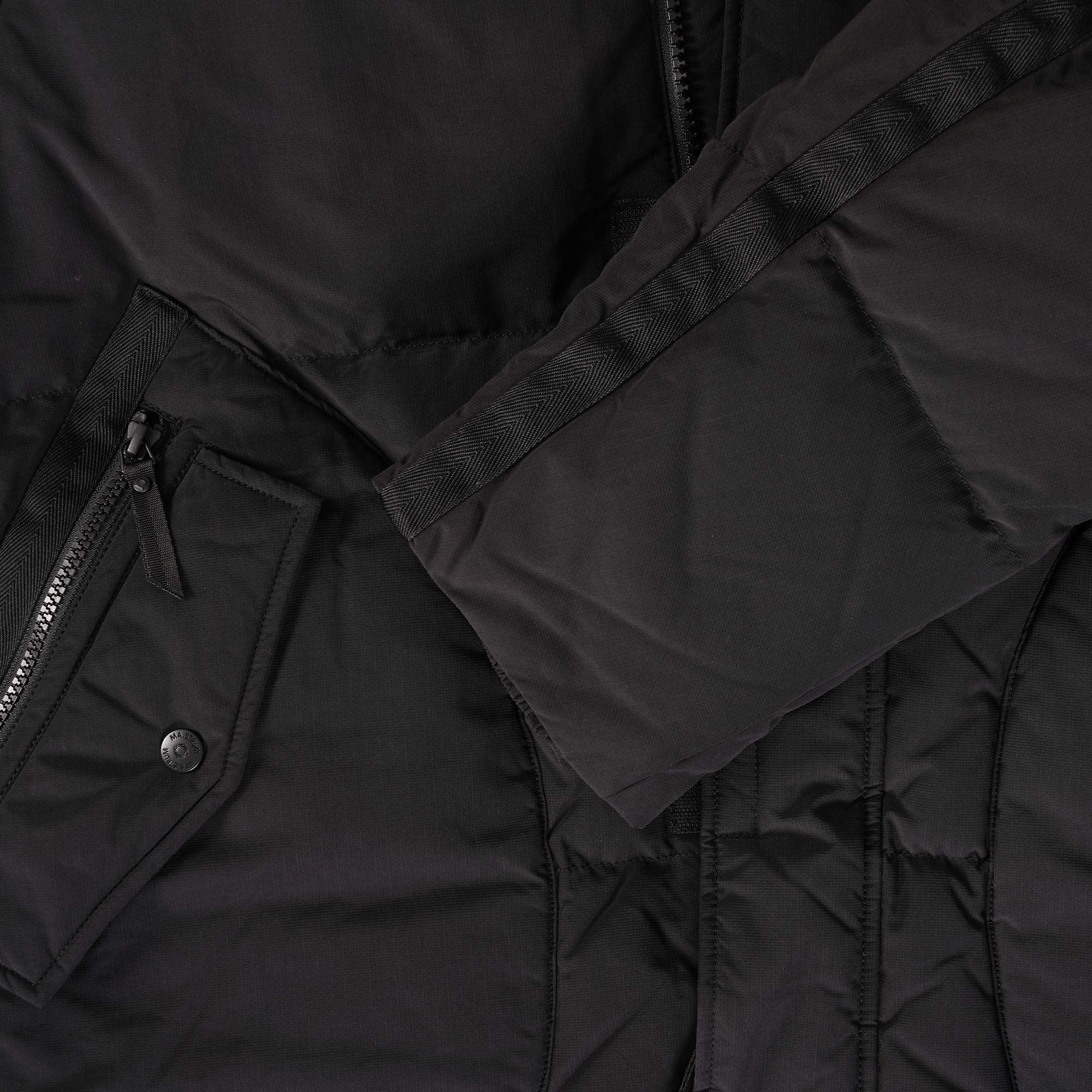 Ma Strum Long Down Coat - Jet Black