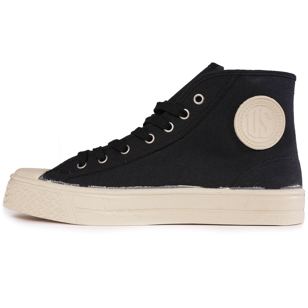 US Rubber Company Military High Top - Black/White
