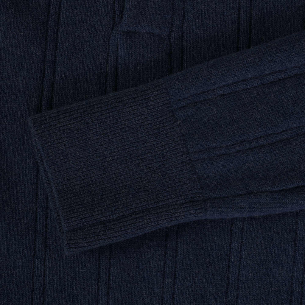 Oliver Spencer Pablo Knitted Polo Shirt - Navy
