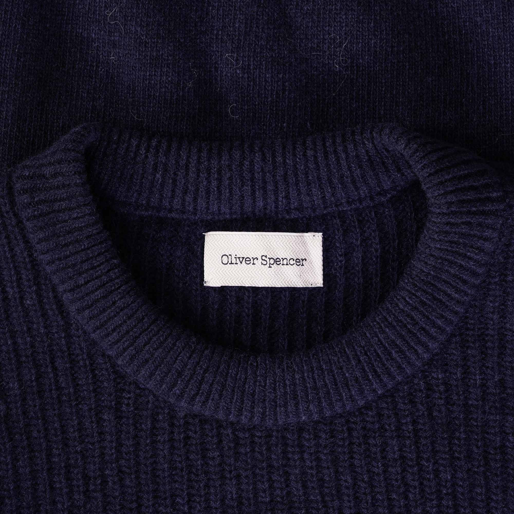 Oliver Spencer Blenheim Jumper Birling  - Navy