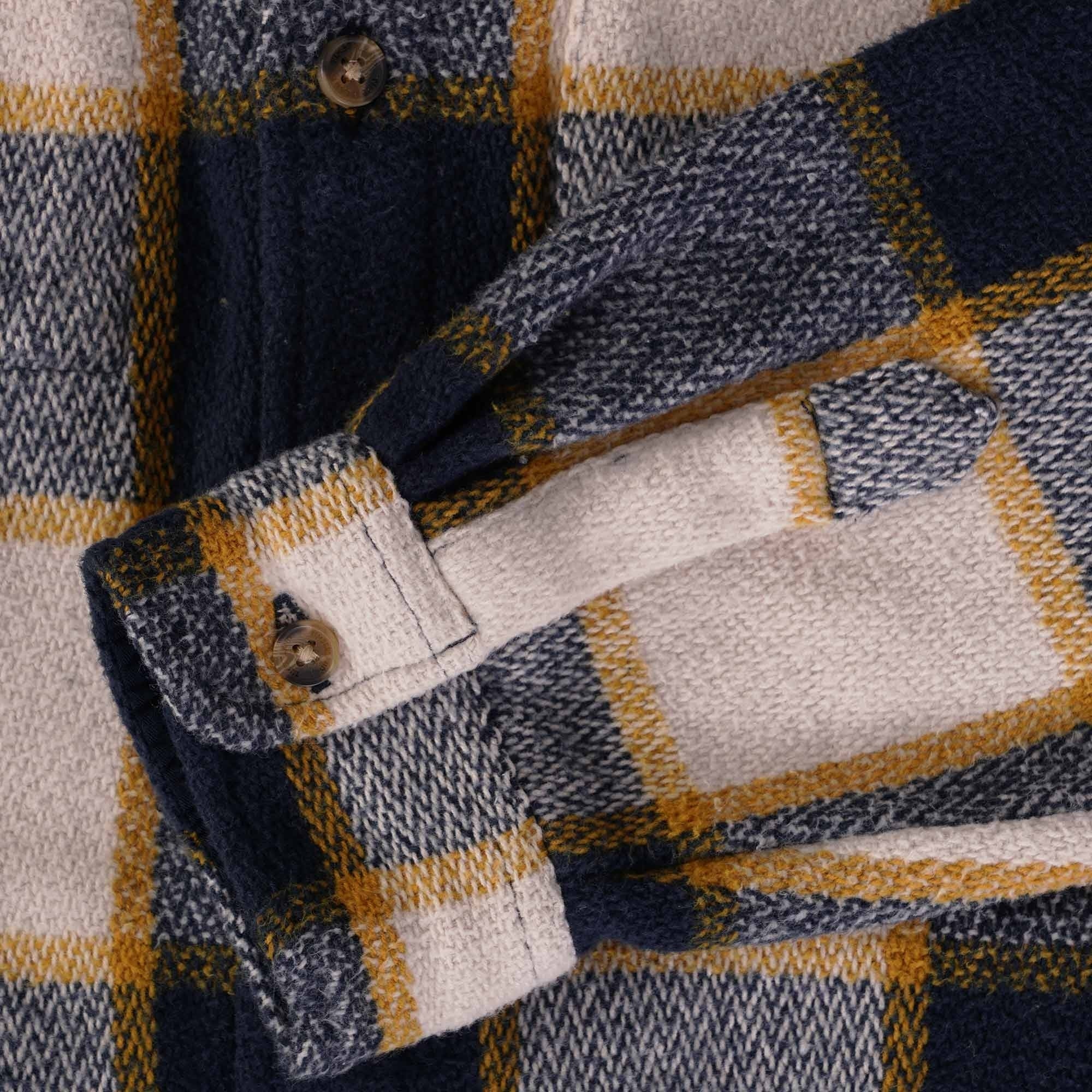 Timberland Plaid Woven Overshirt - Navy/White