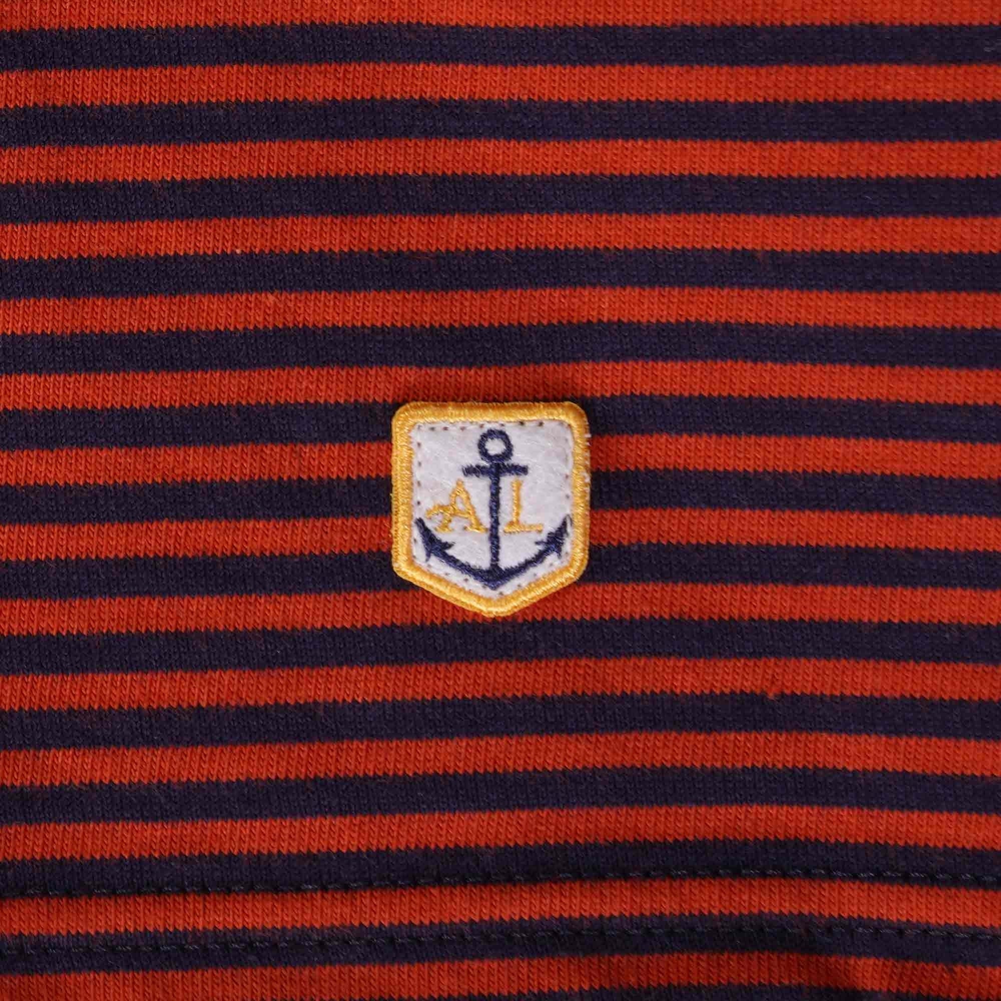 Armor Lux Heritage Striped T-Shirt - Navy/Tajine