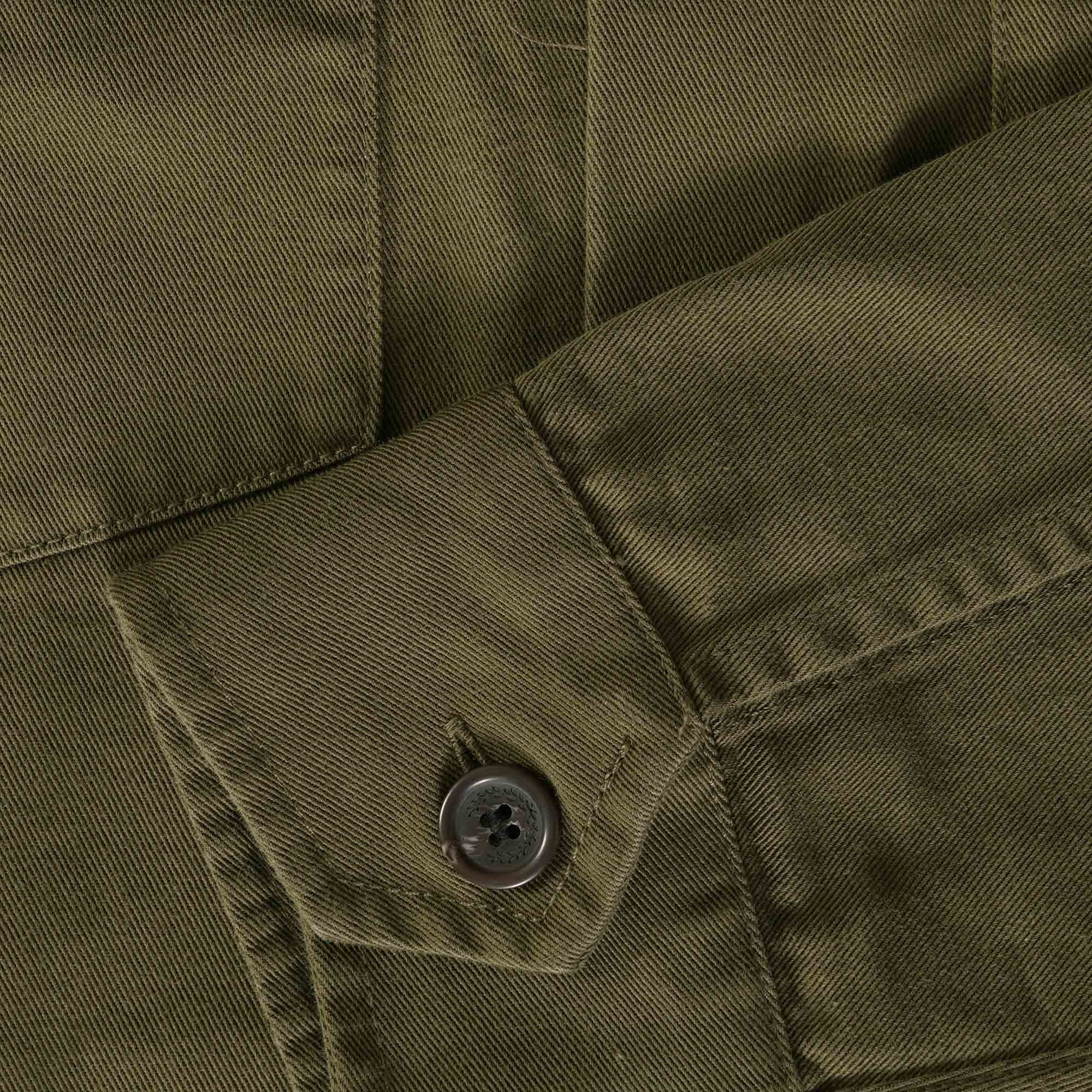 Fred Perry Twill Overshirt - Uniform Green
