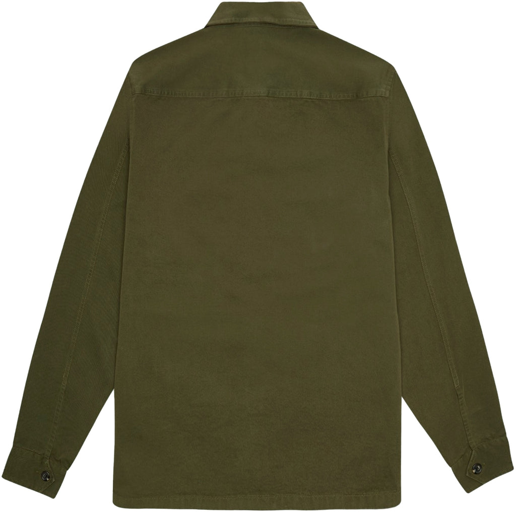Fred Perry Twill Overshirt - Uniform Green