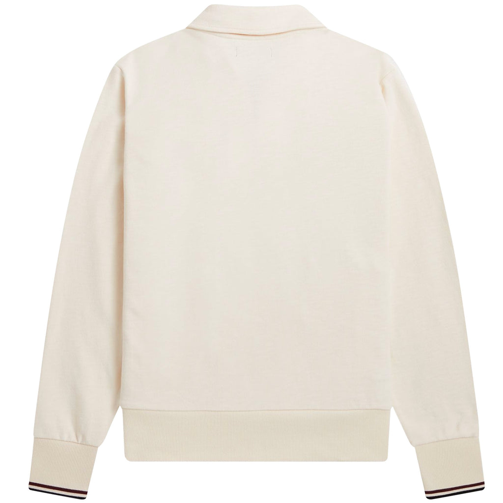 Fred Perry Zip Through Sweatshirt - Ecru