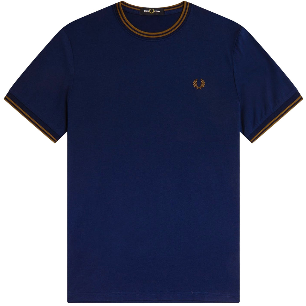 Fred Perry Twin Tipped T-Shirt - French Navy