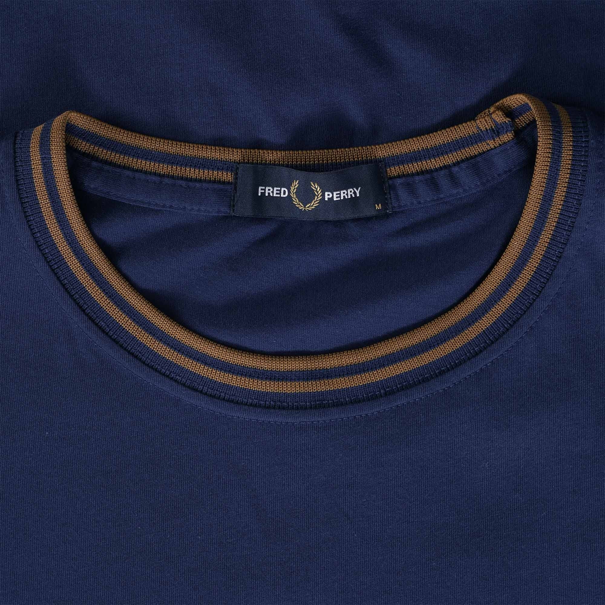 Fred Perry Twin Tipped T-Shirt - French Navy