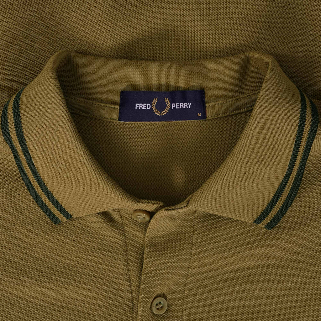 Fred Perry M3600 Twin Tipped Polo Shirt - Shaded Stone